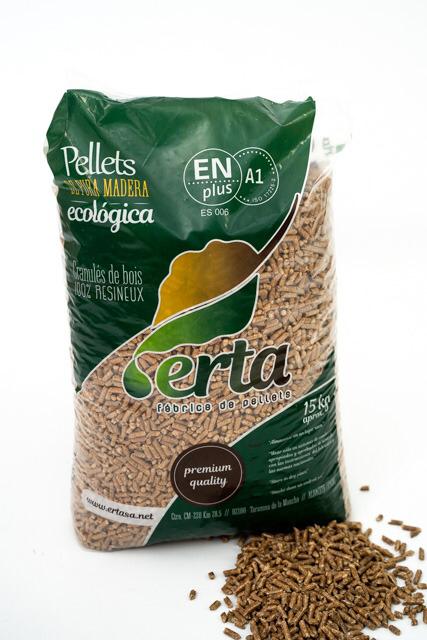 Saco de Pellets certificados de Pino