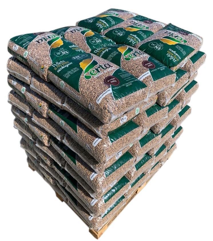 Saco de Pellets certificados de Pino